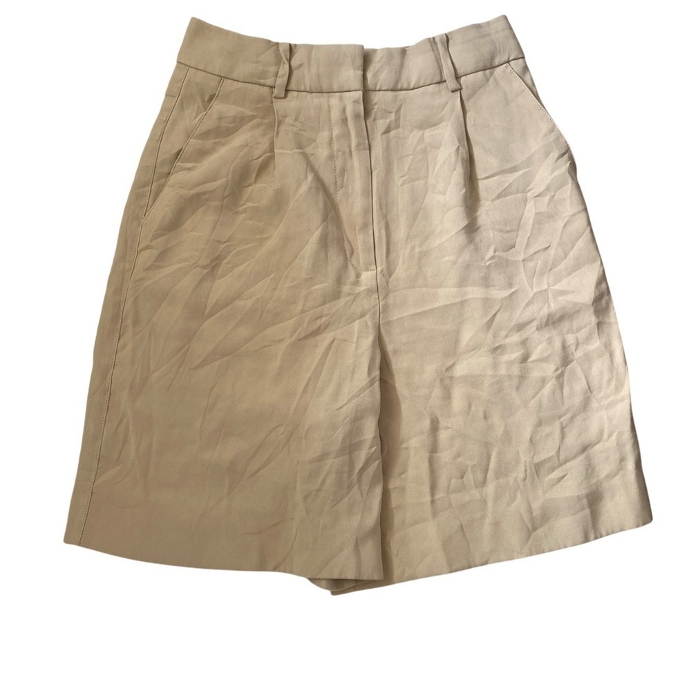 MNG Tan Tailored 7” Shorts 2
